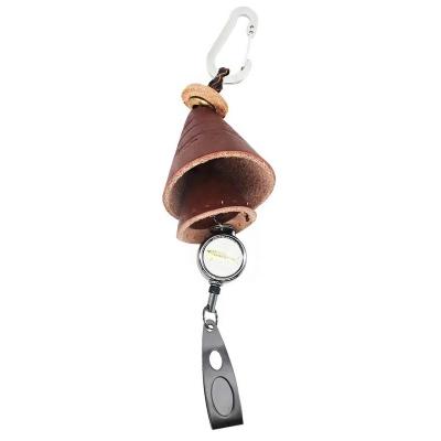 China Fishing Tackle Tool Lure Bait Fishing Lure Set Ring Fishing Lure Holder Bag Leather Material Ring Best Gift for Father and Friend for sale