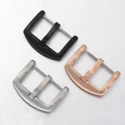 China Watch Parts Wholesale Metal Stainless Steel Watch Buckle Replacement Gold Buckle Clasp For Watch Band for sale