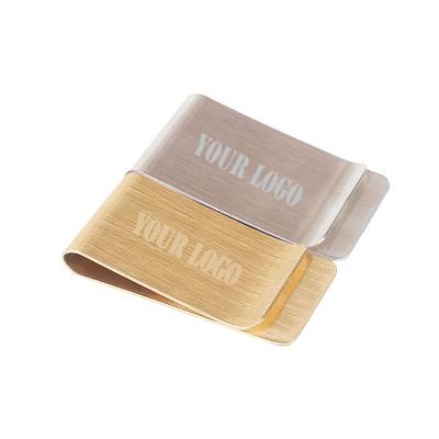 China Thin Metal Logo Pocket Money Clip Wholesale Custom Made From Europe for sale