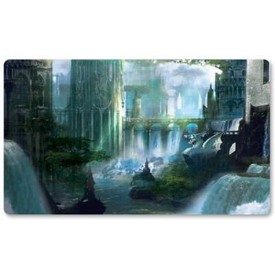 China Grass Waterfall Custom Playmat Table Top Gaming Mat Tabletop Customized Gaming Mats for sale