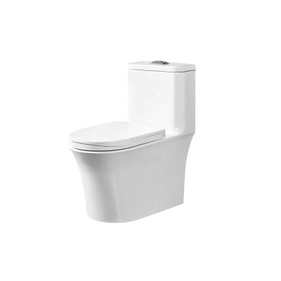 China Double-flush best selling closestool one piece bathroom factory ceramic siphon toilet for sale