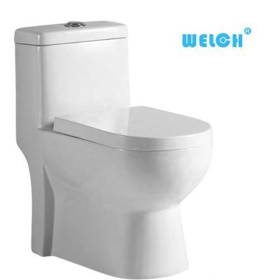 China A001luxurious Double-flush eletro-paint gold color ceramic two piece toilet for sale