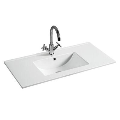 China AC-80 80cm Modern Sanitary Ware Slim Edge Cabinet Wash Basin for sale