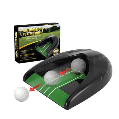 China Auto Golf Cup Putting Training Aid With AutoBall Return For Indoor Outdoor Golf Practice SGF004 for sale