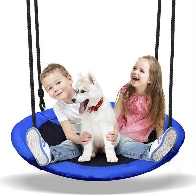 China 40 Inch 700lb Kids Outdoor Play 2 Weight Capacity Flying Saucer Shaft Swing Heavy Duty Disc Swing with Straps, Adjustable Ropes, Handles and for sale