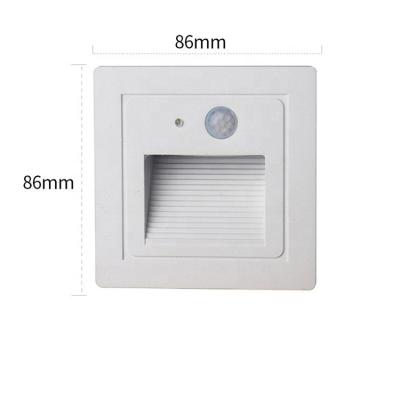 China Modern Garden Design Aluminum Indoor Recessed Wall Foot Lamp Led Stair Step Light for sale