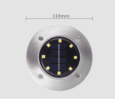 China 2021 Modern Design Stainless Steel 3W 3500K LED Solar Lawn Light for sale