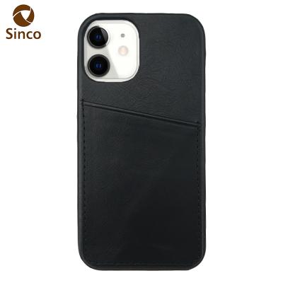 China 2021 Anti-fall New Product Luxury Vegan Full Wrapped Leather Phone Case For iPhone 12 Pro Max for sale