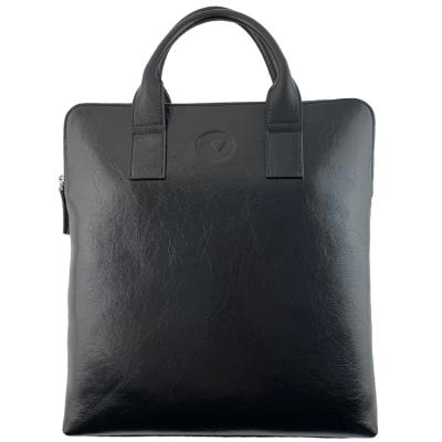 China High Quality Black Briefcase Handbag High Quality Business Genuine Leather Case For Laptop Computer for sale