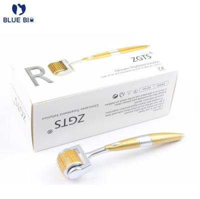 China Anti-puffiness gold microneedle skin needle titanium wholesale dermaroller 192 microneedling derma roller for sale