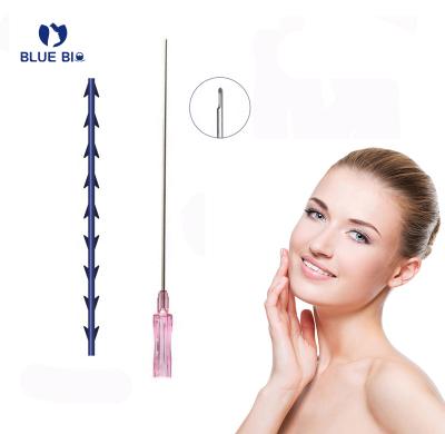 China Remove Wrinkle Face Lift Face Lift Organic Korea Pdo Thread Anti Fishbone Wholesale Blue Absorbable Thread Hilos De Levantamiento Facial Pdo for sale