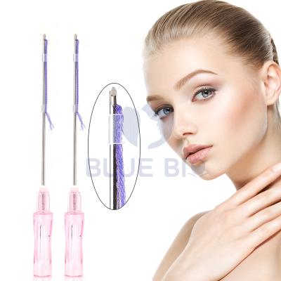 China Remove wrinkle face lifting korean medical absorbable tooth pdo anti wrinkle body filling pcl mesh multi thread for sale