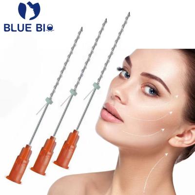 China Remove Wrinkle Collagen Needle 26G 38mm Medical Nose Lifting V Line Lift Thread Pdo Tornado Screw Thread Facial Lift for sale