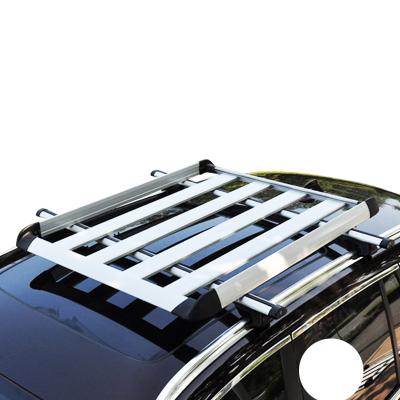 China Install Roof Rack 55.12*39.37inch For Universal Travel Aluminum Alloy Silver For 4X4 Off-Road Vehicle for sale