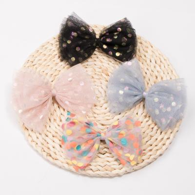 China Wholesale Fashion Babies Hair Accessories Cotton Cloth Hair Bow Clip Barrettes Hair Grips Headwear for sale