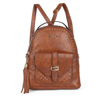 China w/tassel; Factory Wholesale Rivet Fashion Mini Cute Ladies School Backpack Bag For Women for sale