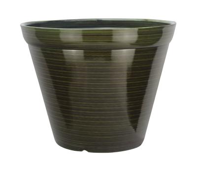 China Factory CLASSIC 13 inch round garden plastic outdoor flower pot for direct sale for sale