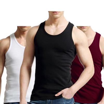 China QUICK DRY High Elasticity Tank Top Sport Tank Men Gym Running Vest QUICK DRY Cotton for sale