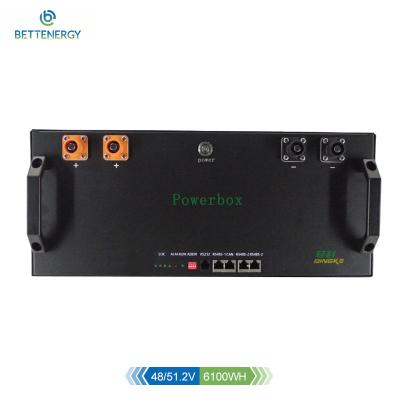 China LiFePO 4 QingKe Powerbox-6100LVR 48/51.2V with LiFePO4 lithium battery for hybrid solar systems for sale