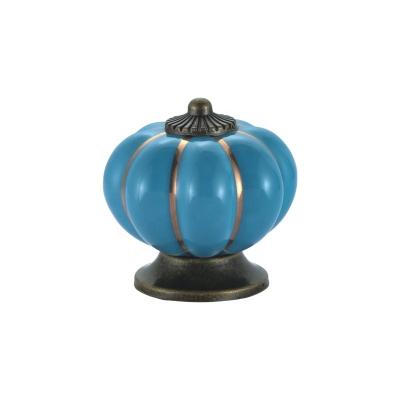 China Modern Ceramic Pumpkin Design Door Handle Door Handles Luxury For Sideboard for sale