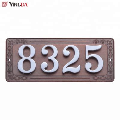 China 4 word house number/door number without fancy border YD-489 for sale