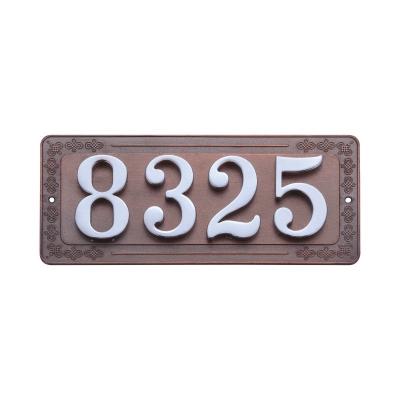 China For 4 Digit Number House Door Plate Apartment Door Plate Zinc Alloy for sale