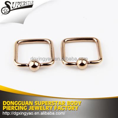 China Eco - Friendly BCR Piercing High Polish Titanium Ball Closure Rings for sale