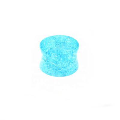 China Hiphop Acrylic Material Double Flared Color Changing Body Jewelry Cracked Ear Tunnel Plug for sale