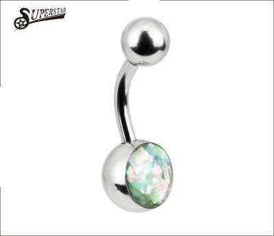 China Body Piercing Colorful Jewwelry Stainless Steel Material Non Piercing Belly Button Ring For Body Jewelry Customer for sale