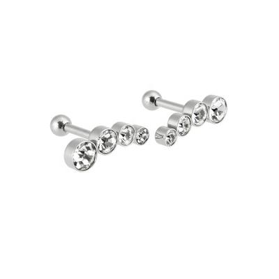 China China New Design Popular Crystal Earring Stud Earring Decoration Jewelry For Woman for sale