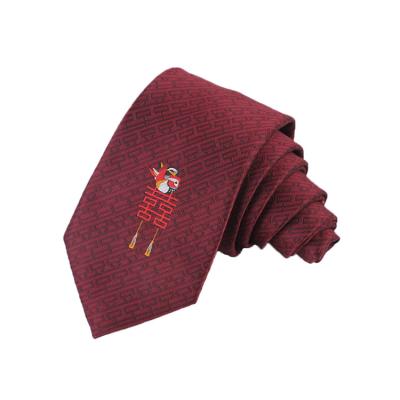 China Wholesale Customization Soft Geometric Tie Men's Jacquard Tie Sets Kabel Ties for sale