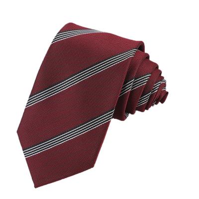 China Soft Reusable Cable Tie Mens Tie Sets Geometric Jacquard Tie for sale