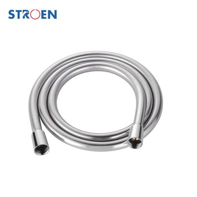 China Modern Round Stroen Double Horn PVC Garden Water Spray Bidet Bright Silver Shower Hose for sale