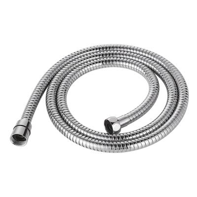 China Household Modern Bathroom Stainless Steel Chrome Plated Hand Shower Hose Tube for sale