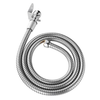 China Modern QiangYing Toilet Spray Tube Set Bathroom Stainless Steel Chrome Plated Hand Shower Hose for sale