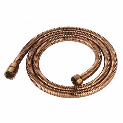 China Modern Colorful Rose Gold Bathroom Stainless Steel Shower Head Shower Water Hose for sale