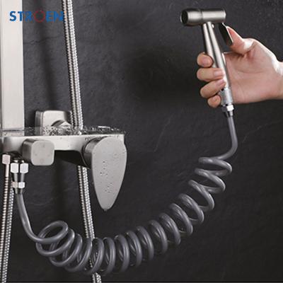 China Amazon Modern Best Selling Bidet Sprayer Bidet Sprayer Bathroom Toilet Spring Water Inlet Plastic Shower Hose for sale