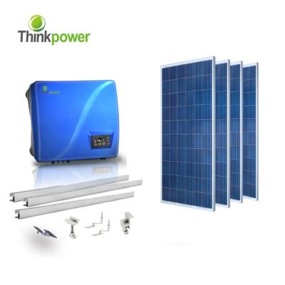 China Thinkpower Home Customized 5KW 5000w On Grid Solar Panel Kit PV System for sale