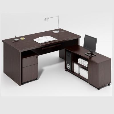 China Chinese Modern L Shape Executive Desk Desk Design Office Furniture Wooden Luxury Mdf Walnut Ceo Executive Desk Te koop