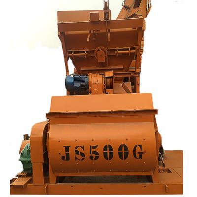 China Civil Construction Projects JS500 Cement Mixer Concrete Mixers 500L Self Loading Concrete Mixer for sale