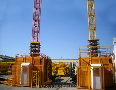 China Factory Selling Double Cage Builders Hoist Construction Passenger Lift for sale