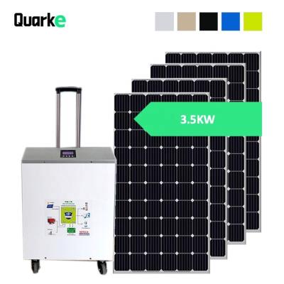 China Home Factory Direct Solar Power System 3500W Off Grid Solar System Full Set For Home With 24V/30A MPPT Solar Charge for sale