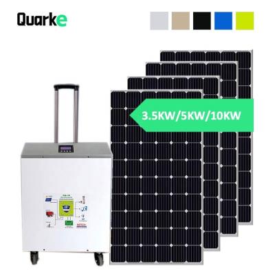 China Home Manufacturer Price Off Grid Power System 3.5KW 5KW 10KW Solar Panel Solar Power System For Home for sale