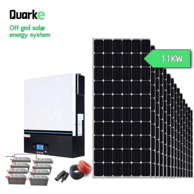 China MPPT 11KW Inverter Lead Acid Battery Home Solar System Module Off Grid Solar Power System Solar Mounting System for sale