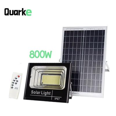 China 800W 1800mA Residential Solar Lights Street Outdoor Solar Flood Light with Remote Control Induction Lamps for 450 Square Meters for sale