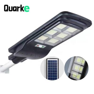 China Residential Quarke China Economical 300W 200W 100W 50W led solar street light used for outdoor garden road all in one solar street light for sale