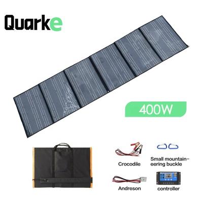 China Cloth+PET+EVA+Solar Panel Waterproof Foldable Wholesale 400W Solar Panel Portable Solar Panel Packs for Hiking and Traveling for sale