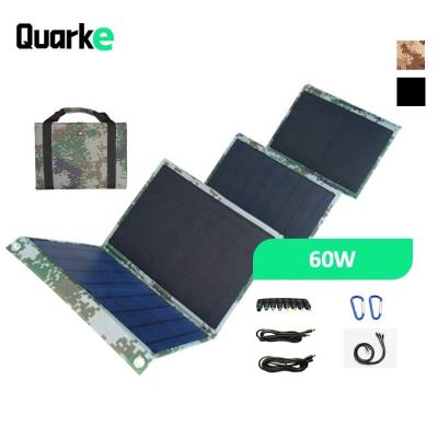 China Waterproof Cloth+PET+EVA+High Conversion Rate Chip Manufacturer Portable Foldable Solar Panels 60 Watt Power Solar Panels With Economic Prices for sale