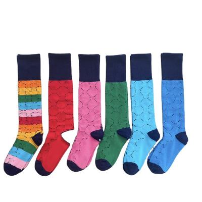 China 2021 New Designer Brand Women's G Socks Autumn Winter Famous Luxury Leltter Cotton Tube G Socks Wholesale Sporty Long Socks for sale