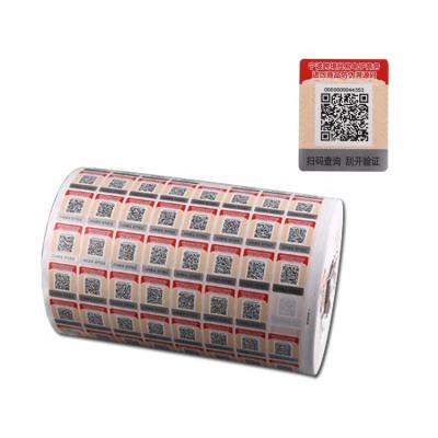 China Personalize Waterproof High Quality Custom Scratch Off Sticker Roll Paper Label for sale